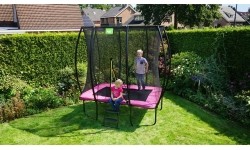 EXIT Silhouette trampolina 153x214cm - różowa