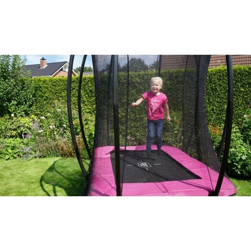 EXIT Silhouette trampolina 153x214cm - różowa