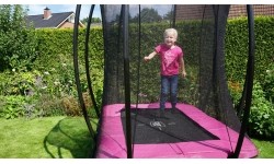 EXIT Silhouette trampolina 153x214cm - różowa