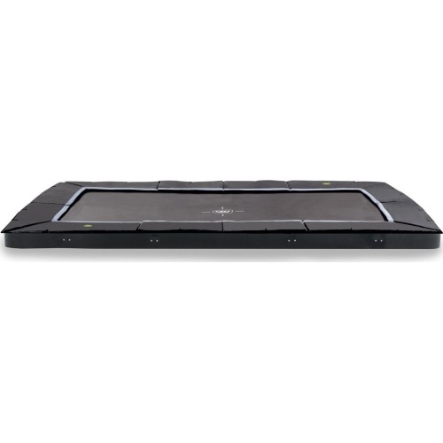 EXIT Dynamiczna trampolina sportowa naziemna 244x427cm - czarna