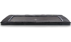 EXIT Dynamiczna trampolina sportowa naziemna 244x427cm - czarna