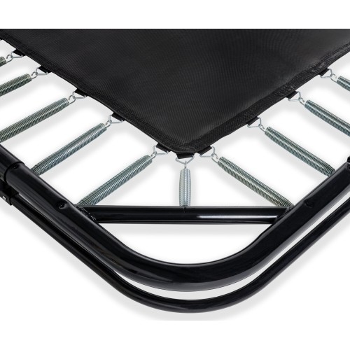 EXIT Dynamiczna trampolina sportowa naziemna 244x427cm - czarna