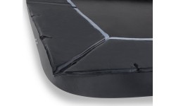 EXIT Dynamiczna trampolina sportowa naziemna 244x427cm - czarna