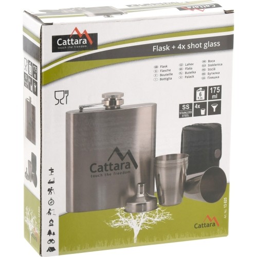 Piersiówka z kieliszkami 175 ml