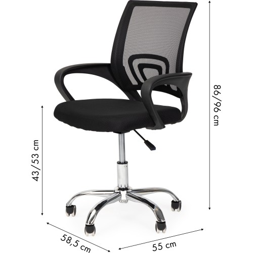 Fotel obrotowy biurowe krzesło wyprofilowane