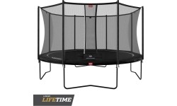 Trampolina ogrodowa BERG Favorit Regular z siatką Comfort 430 - czarna
