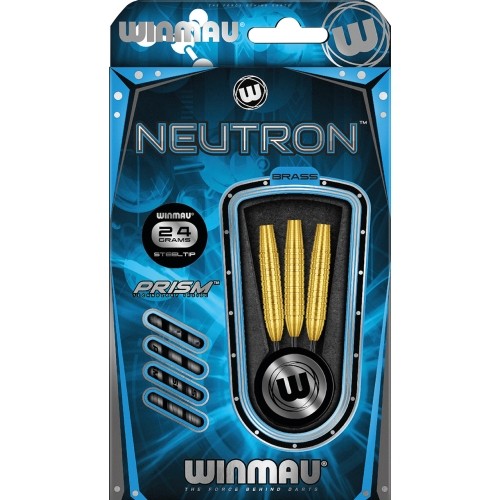 Rzutki mosiężne Winmau Neutron ze stalowym grotem, 24 g