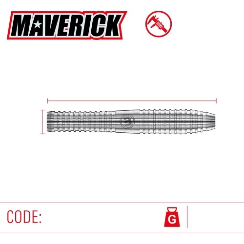 Rzutki Winmau Maverick z końcówką ze stali wolframowej 80%