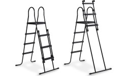 EXIT Black Leather basen 540x250x122cm z pompą z filtrem piaskowym - czarny