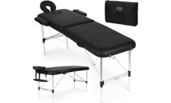 Aluminiowy stół do masażu i rehabilitacji 2-segmentowy składany w walizkę + torba ModernHome