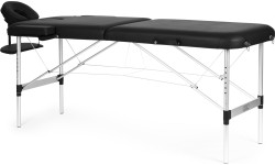 Aluminiowy stół do masażu i rehabilitacji 2-segmentowy składany w walizkę + torba ModernHome