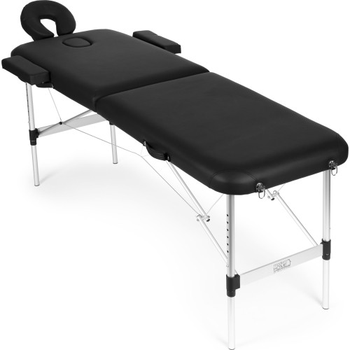 Aluminiowy stół do masażu i rehabilitacji 2-segmentowy składany w walizkę + torba ModernHome