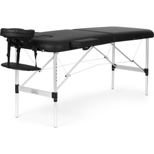 Aluminiowy stół do masażu i rehabilitacji 2-segmentowy składany w walizkę + torba ModernHome