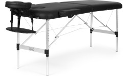 Aluminiowy stół do masażu i rehabilitacji 2-segmentowy składany w walizkę + torba ModernHome