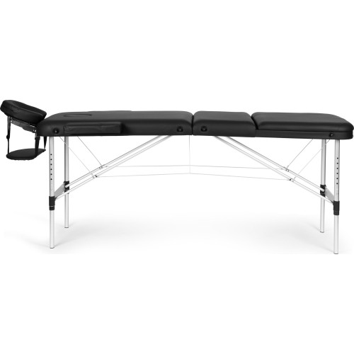 Aluminiowy stół do masażu i rehabilitacji, 3-segmentowy, składany do walizki + torba ModernHome