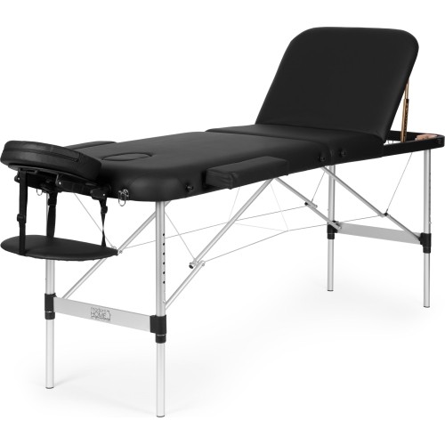 Aluminiowy stół do masażu i rehabilitacji, 3-segmentowy, składany do walizki + torba ModernHome