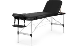 Aluminiowy stół do masażu i rehabilitacji, 3-segmentowy, składany do walizki + torba ModernHome