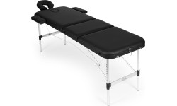 Aluminiowy stół do masażu i rehabilitacji, 3-segmentowy, składany do walizki + torba ModernHome