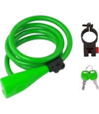 Zapięcie linkowe FORCE z uchwytem 120cm/10mm (zielone)