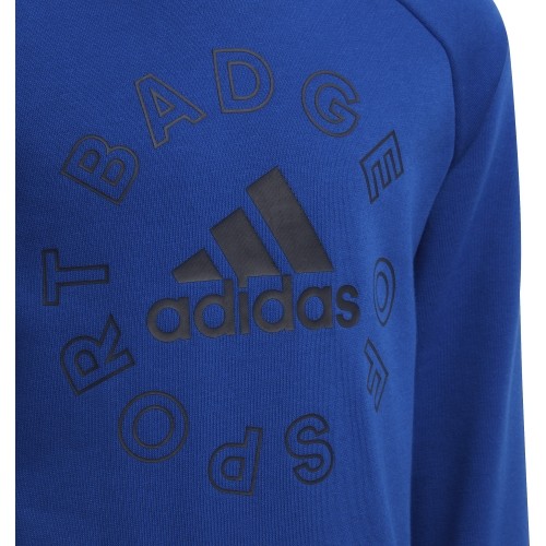 Dres dziecięcy Adidas LK Logo Jog Set Blue Black HF1899