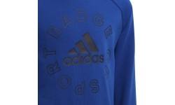 Dres dziecięcy Adidas LK Logo Jog Set Blue Black HF1899