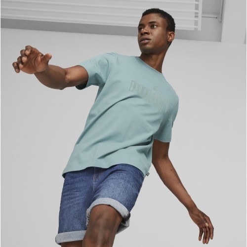 Puma Ess Elevated Pique Tee Green 673385 85 koszulka męska