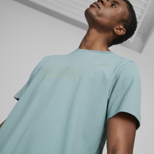 Puma Ess Elevated Pique Tee Green 673385 85 koszulka męska