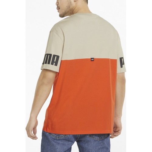 Koszulka męska Puma Power Colorb Orange Grey 847389 64