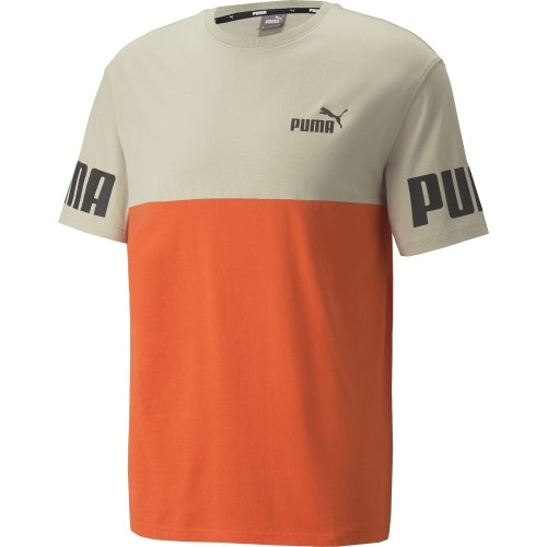Koszulka męska Puma Power Colorb Orange Grey 847389 64