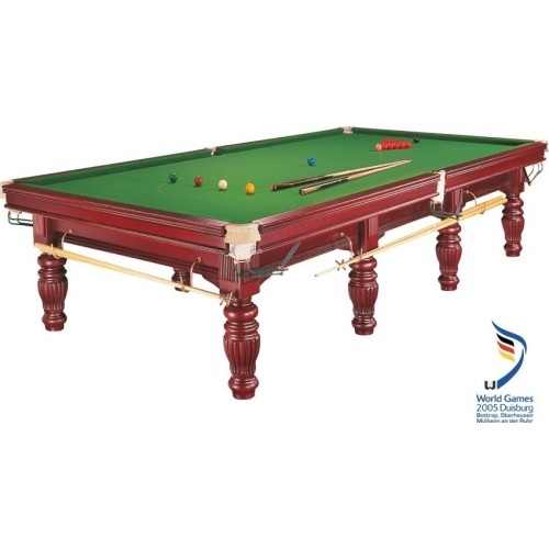 Stół do snookera Dynamic Prince II Steelblock, mahoń, 12 stóp