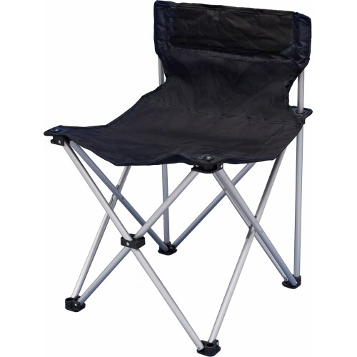 Krzesło składane BasicNature Travelchair Standard, czarne