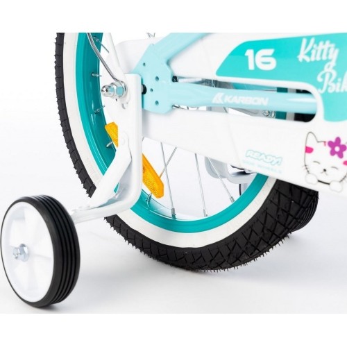 Rower Karbon Kitty 16 turquoise-white
