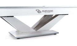 Stół bilardowy, Pool, Rasson Victory II Plus, biały, 9 ft., Simonis 760 electric blue