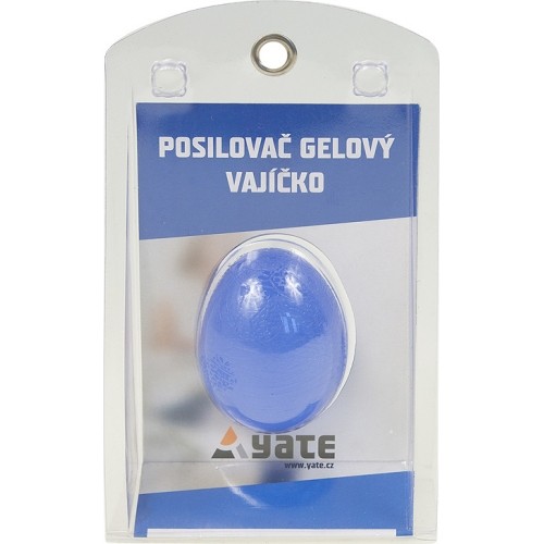 Jajko do ćwiczenia palców Yate – niebieski żel