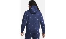 Bluza męska Nike Club+ BB PO Hoodie Fleece, niebieska FB7434 410