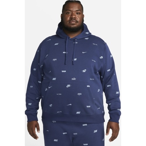 Bluza męska Nike Club+ BB PO Hoodie Fleece, niebieska FB7434 410