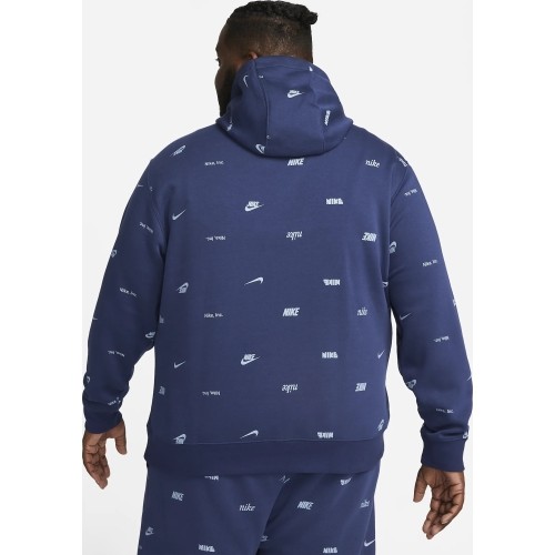 Bluza męska Nike Club+ BB PO Hoodie Fleece, niebieska FB7434 410