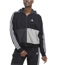 Adidas bluza damska rozpinana, szaro-czarna, HC8833