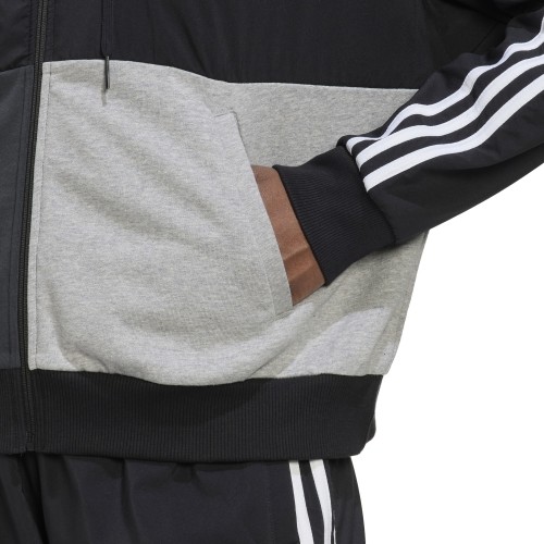 Adidas bluza damska rozpinana, szaro-czarna, HC8833
