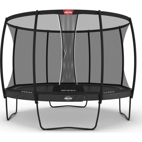 Trampolina BERG Elite Regular 430 szara + siatka ochronna DLX XL