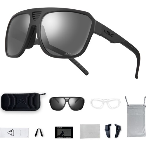 Sportowe okulary przeciwsłoneczne Altalist Kaku LS2 - Black with Smoke Lenses