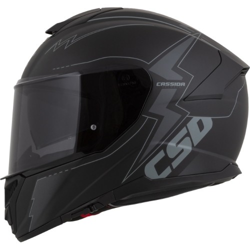 Kask motocyklowy Cassida Integral GT 2.1 Flash Matte Black/Dark Grey