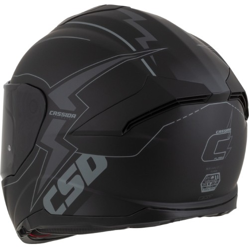 Kask motocyklowy Cassida Integral GT 2.1 Flash Matte Black/Dark Grey