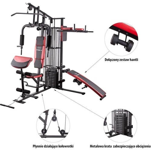 Domowa siłownia Atlas treningowy HMS Tytan 12