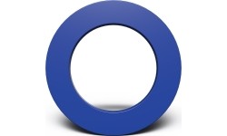 Obramowanie tarczy do rzutek Bull's Plain PU Surround - Niebieski