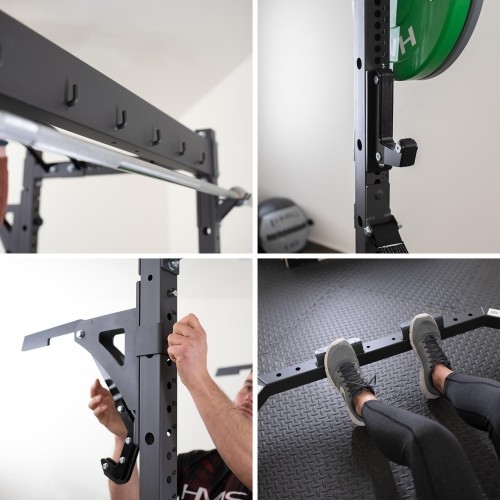 KLT3110 ZESTAW POWER RACK Z WYPOSAŻENIEM KOMERCYJNYM HMS