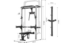 KLT22 WIELOFUNKCYJNY SKŁADANY STOJAK ZASILAJĄCY SREBRNY HMS