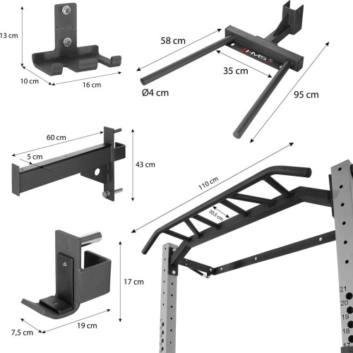 KLT22 WIELOFUNKCYJNY SKŁADANY STOJAK ZASILAJĄCY SREBRNY HMS