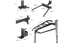 KLT22 WIELOFUNKCYJNY SKŁADANY STOJAK ZASILAJĄCY SREBRNY HMS
