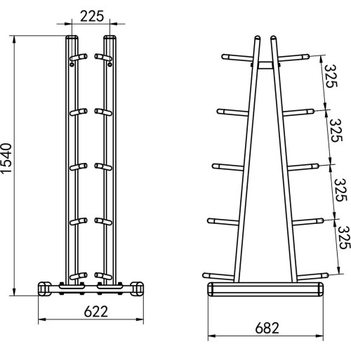 STOJAK NA PIŁKI LEKARSKIE STR41 KOMERCYJNY HMS
